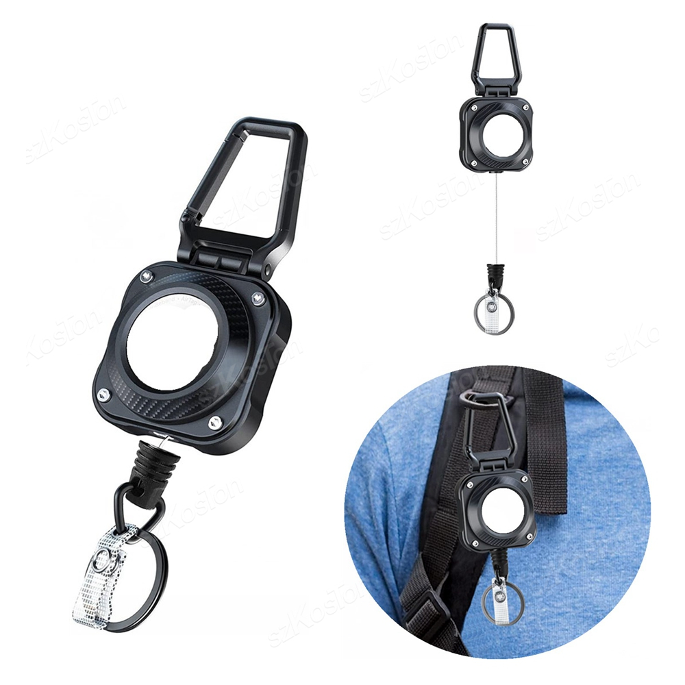 Reel Cover - Einziehbarer Schlüsselanhänger für Apple Air Tag-Halter,