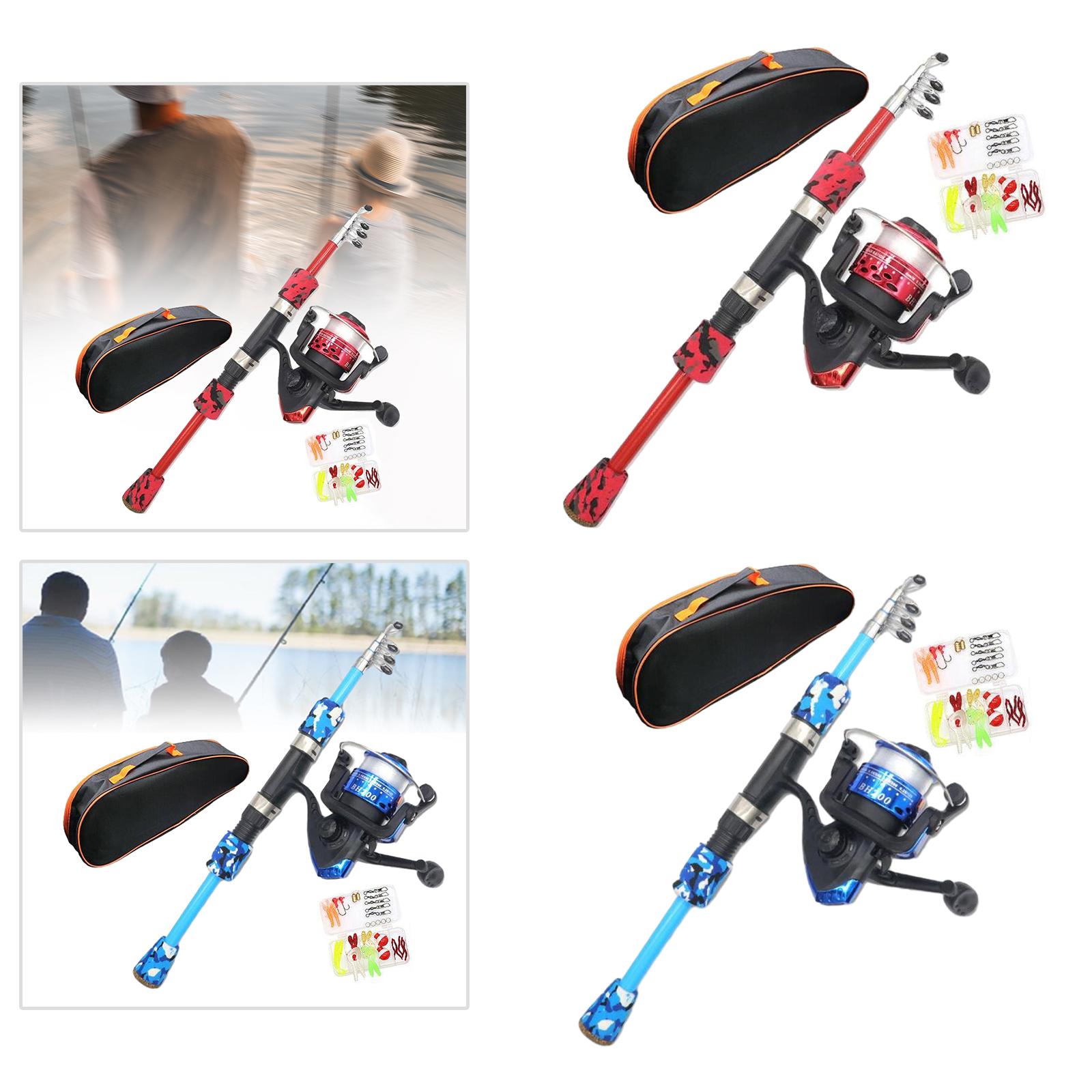 Reel Bag - Kinder-Angelruten-Set, EVA-Griff, tragbar, für den Außenbereich,