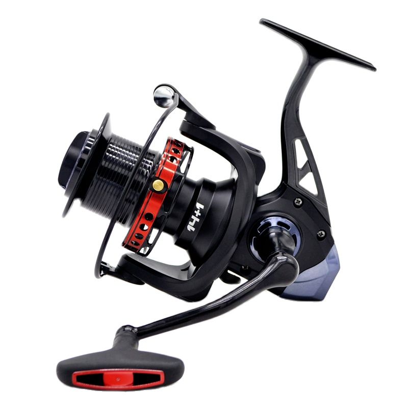 Surf Reel - CAMEKOON Weitwurf-Spinn-Angelrolle 8000/9000/10000/11000 Metallgehäuse Salzwasser-Surf-Wurfrad Big